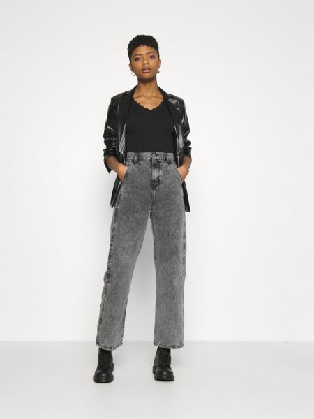 Jeansy relaxed fit River Island szare