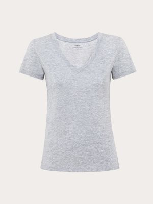 Camiseta de algodón Vince gris