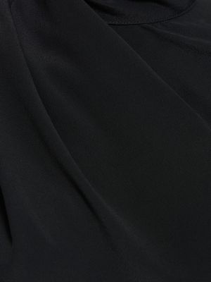 Camisa de seda con mangas globo Msgm negro