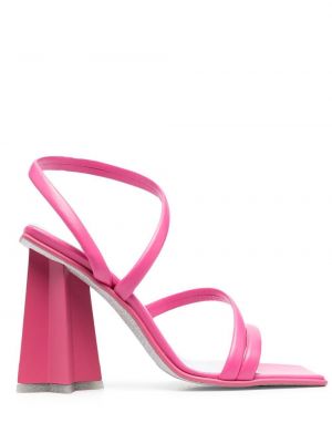 Sandale na petu s uzorkom zvijezda Chiara Ferragni ružičasta