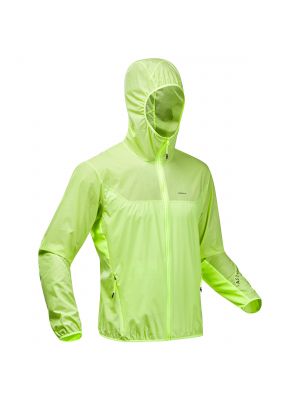 Ветровка Speed ​​Hiking Ultralight мужская желтая/фисташково-зеленая QUECHUA, фисташково-зеленый