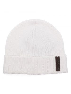 Кашмирена шапка Zegna бяло