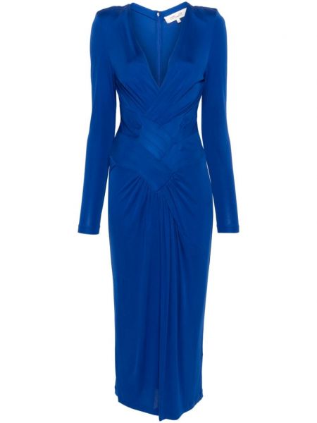 Миди рокля Dvf Diane Von Furstenberg синьо