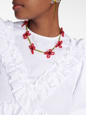 Ogrlica s cvetličnim vzorcem Simone Rocha