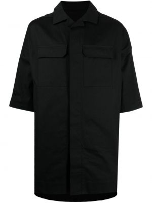 Koszula bawełniana Rick Owens czarna