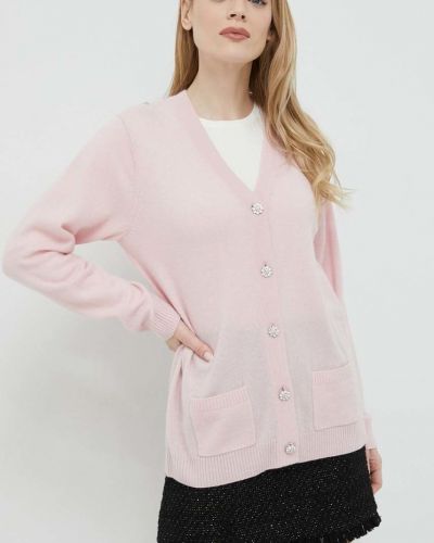 Sweter z kaszmiru Custommade różowy
