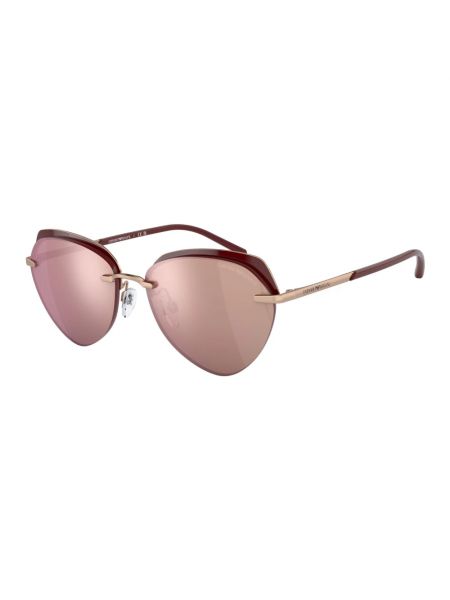 Okulary przeciwsłoneczne z różowego złota Emporio Armani