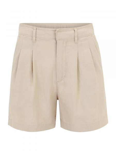 Pantaloni plissettati Gap Petite beige