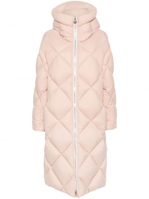 Παλτό με κουκούλα Ienki Ienki ροζ