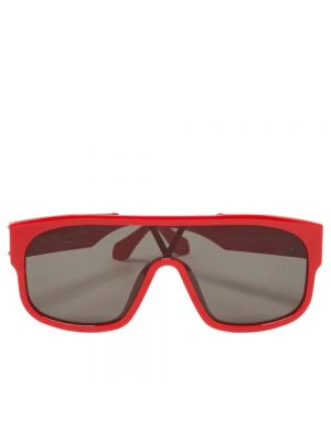 Czerwone okulary przeciwsłoneczne Louis Vuitton Vintage