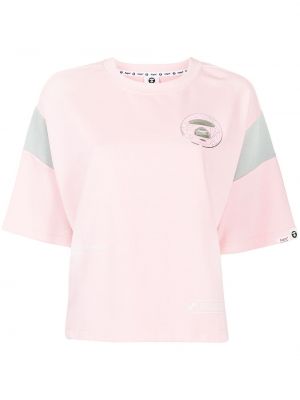 Camiseta con estampado Aape By *a Bathing Ape® rosa