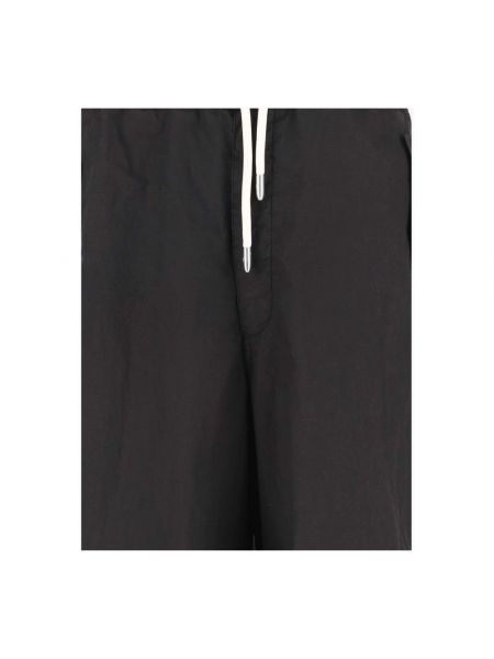 Pantalones de algodón Emporio Armani negro