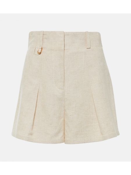 Højtaljet shorts Jacquemus hvid