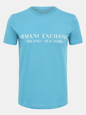Футболка Armani Exchange голубая