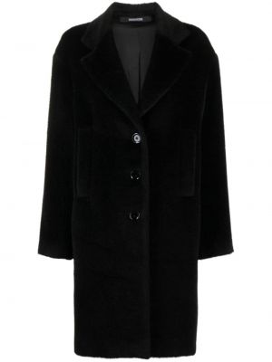 Płaszcz wełniany z alpaki Tagliatore czarny
