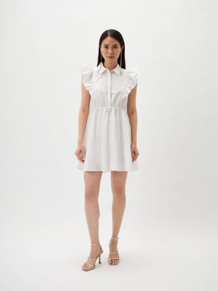 Платье-рубашка Patrizia Pepe белое