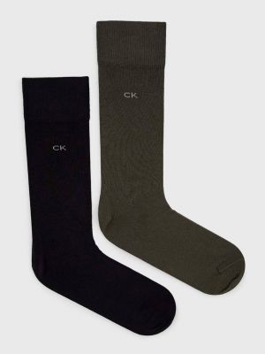 Чорапи Calvin Klein зелено