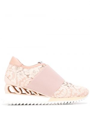 Sneakers di pizzo Le Silla rosa