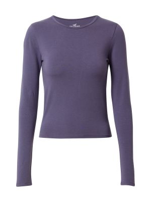 Marškinėliai ilgomis rankovėmis Hollister violetinė