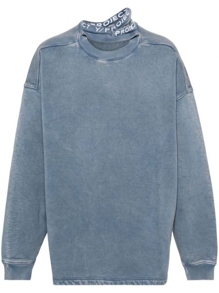 Sweatshirt aus baumwoll Y/project blau