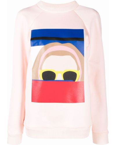 Trykt sweatshirt Plan C rosa