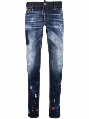 Nødlidende stretch jeans Dsquared2 blå