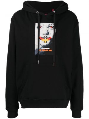 Hoodie Mostly Heard Rarely Seen 8-bit svart