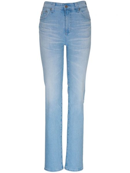 Памучни разтегливи дънки Ag Jeans синьо