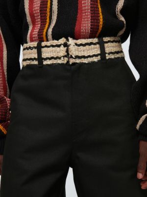 Spodnie bawełniane Adish czarne