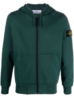 Hoodie mit reißverschluss Stone Island grün