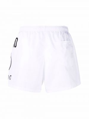 Shorts à imprimé Moschino blanc