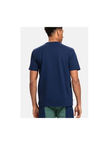 Camiseta de algodón de cuello redondo Fila azul