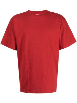 T-shirt con scollo tondo Gr10k rosso