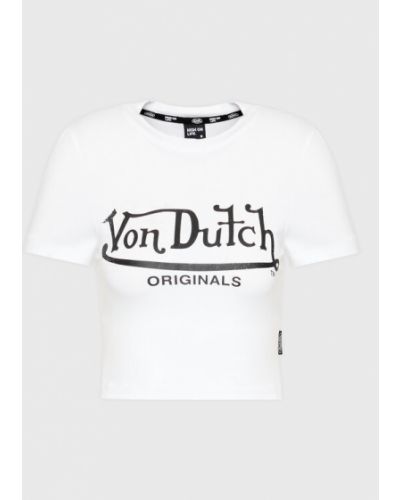 T-shirt Von Dutch bianco