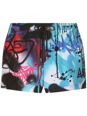 Trykt shorts Dolce & Gabbana blå