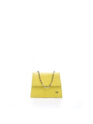 Żółta torebka skórzana Kendall + Kylie
