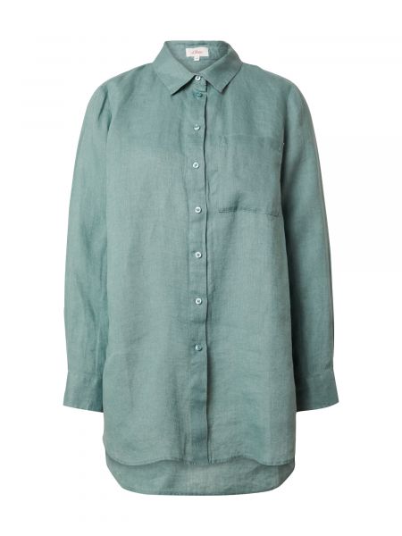 Bluză cu guler S.oliver verde