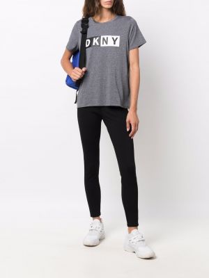 Camiseta con estampado Dkny gris