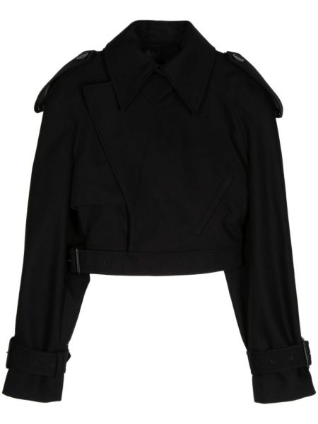 Σακάκι με ζώνη Wardrobe.nyc μαύρο
