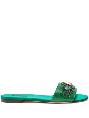 Sandalias de cristal Dolce & Gabbana verde
