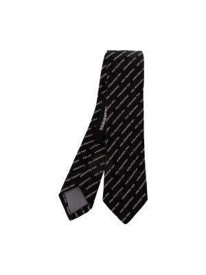 Leder krawatte Dsquared2 schwarz