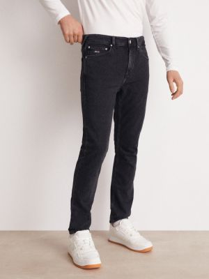 Приталенные джинсы скинни слим Tommy Jeans черные