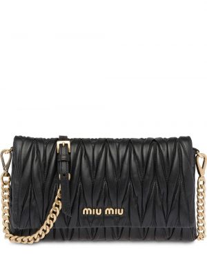 Bolso clutch Miu Miu negro