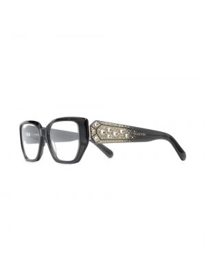 Křišťálové brýle Swarovski černé