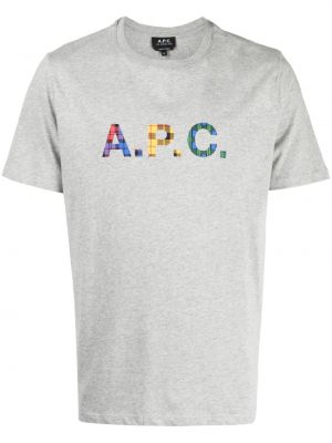 Tricou cu imagine A.p.c. gri