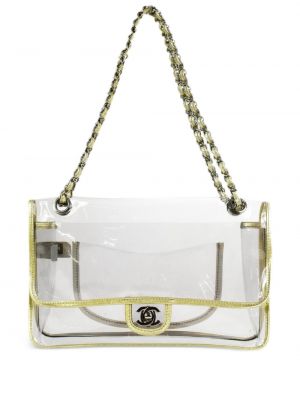 Průsvitná kabelka Chanel Pre-owned zlatá