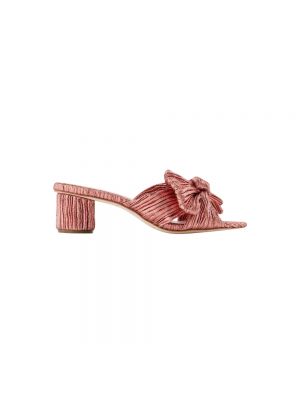 Sandały skórzane Loeffler Randall różowe