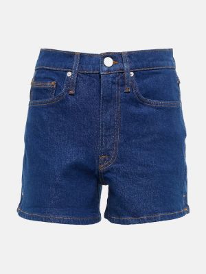 Szorty jeansowe bawełniane Frame - niebieski