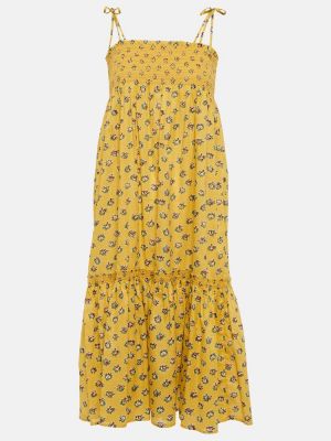 Květinové bavlněné midi šaty Tory Burch