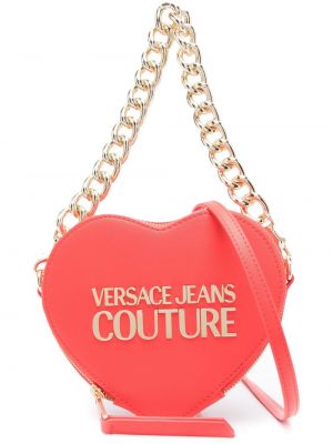 Borsa a tracolla con motivo a cuore Versace Jeans Couture